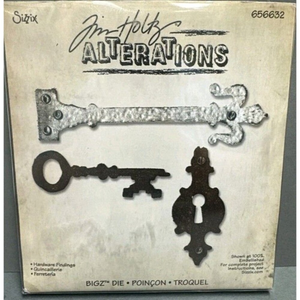 Tim Holtz Alterations Sizzix Bigz Cutting Die HARDWARE FINDINGS 656632 - No Pack